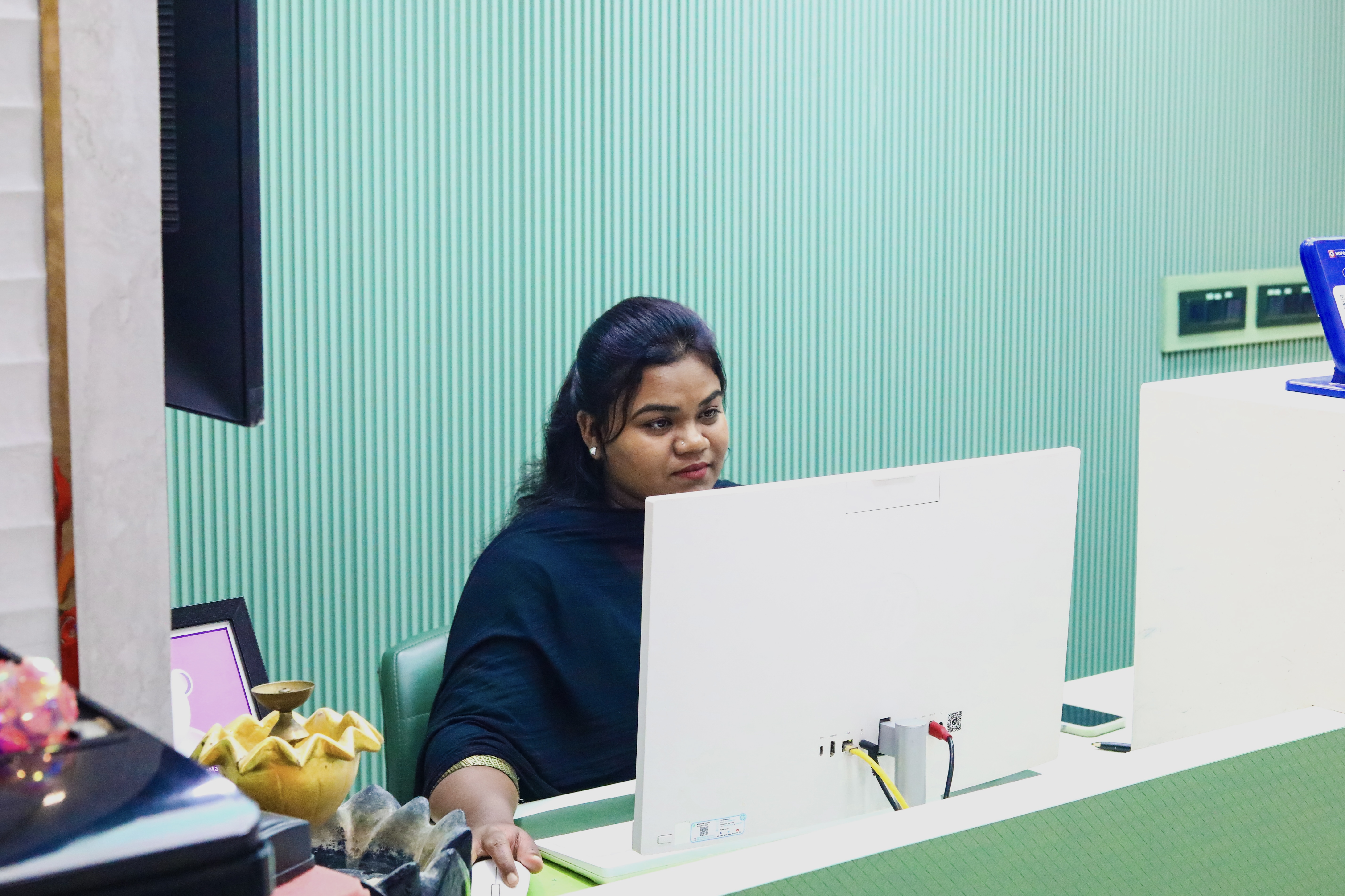 Patient Enquiry at Reception